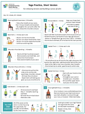 Yoga Handout Short Version - The Center for Child and Family Well-Being